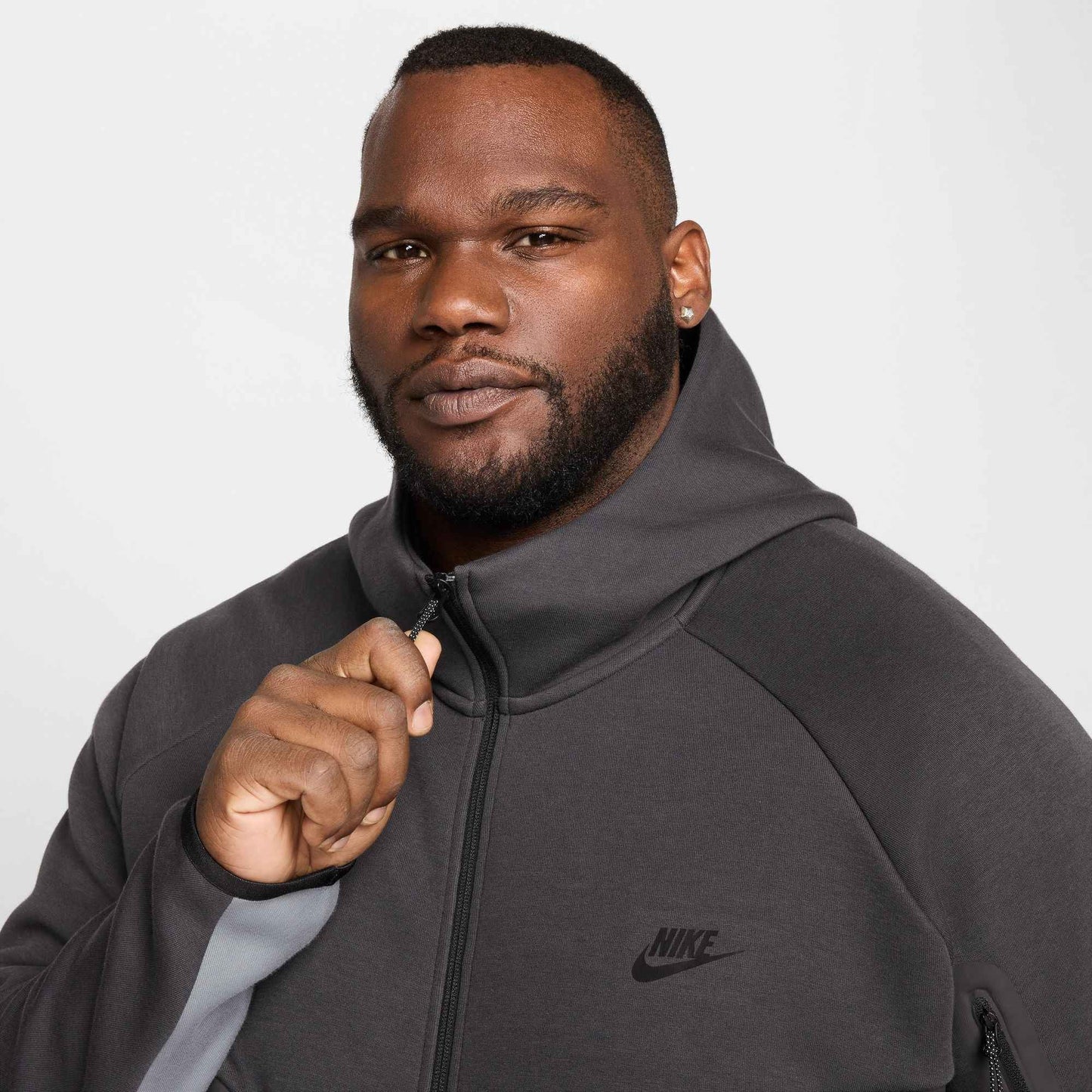 Nike Mens Tech Fleece Hoodie - Anthracite/Cool Grey