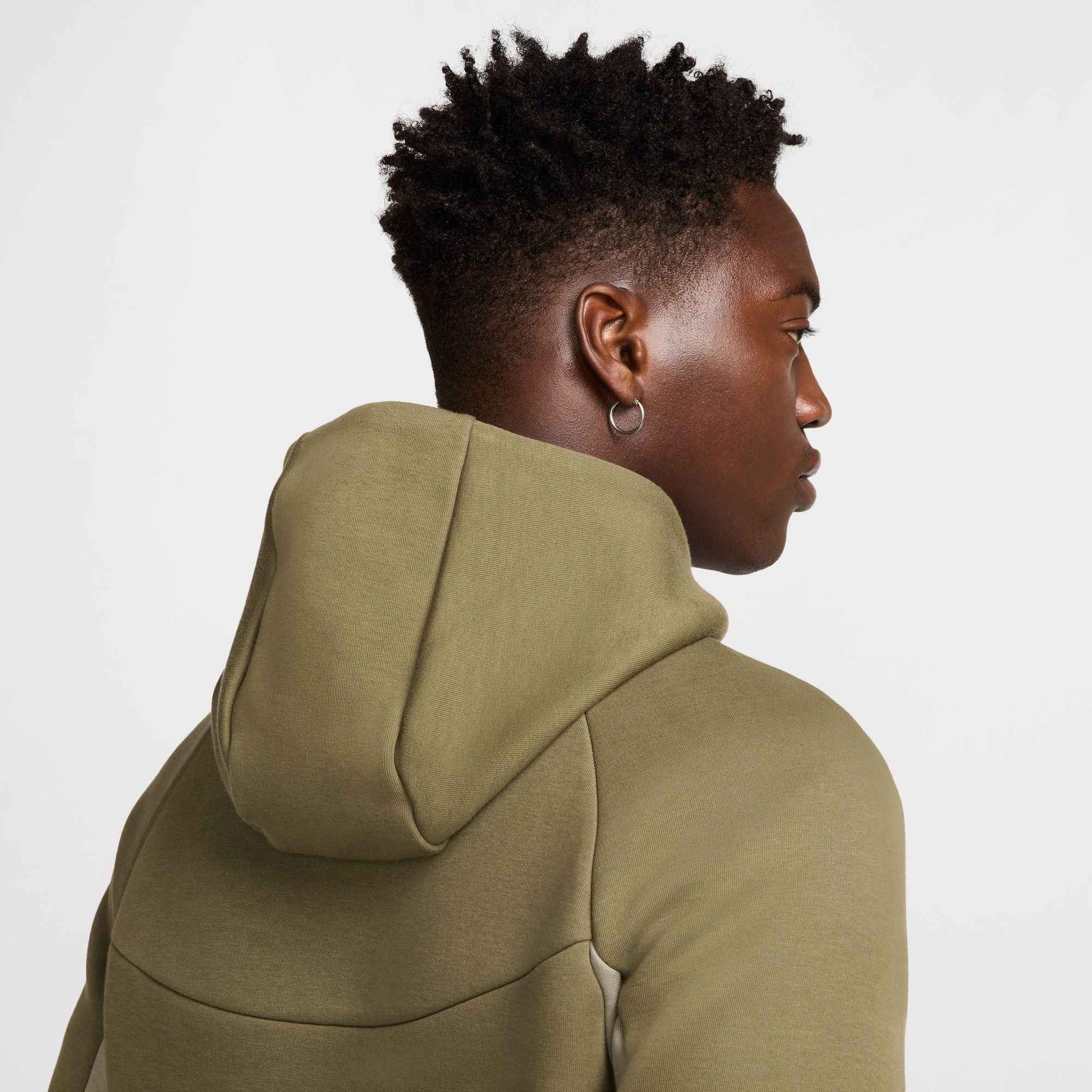 Nike Mens Tech Fleece Hoodie - Medium Olive/Light Army