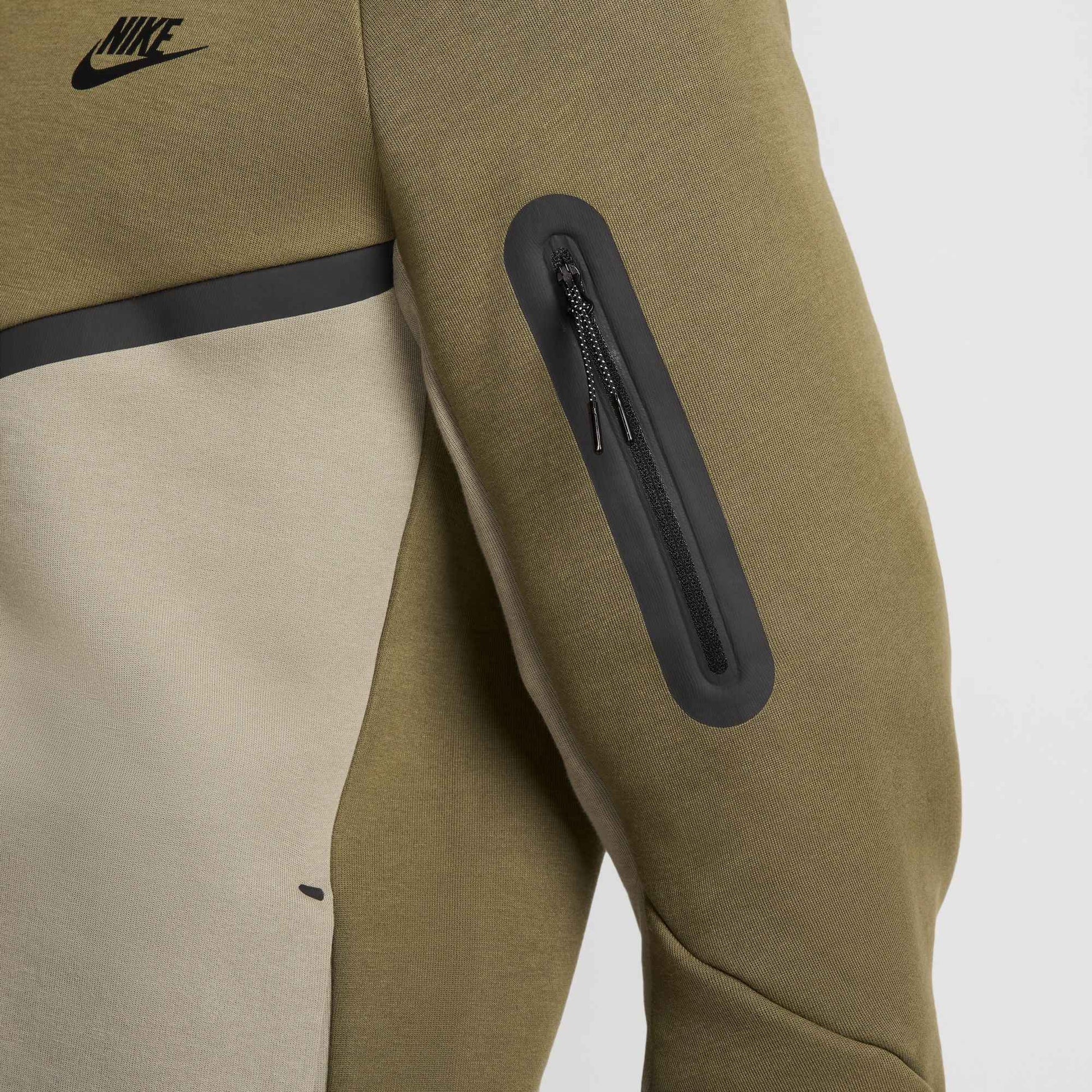 Nike Mens Tech Fleece Hoodie - Medium Olive/Light Army