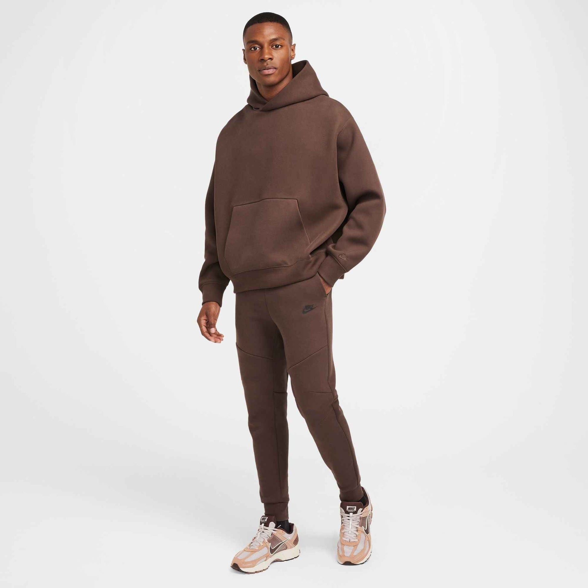 Nike Mens Tech Fleece Joggers - Brown/Black