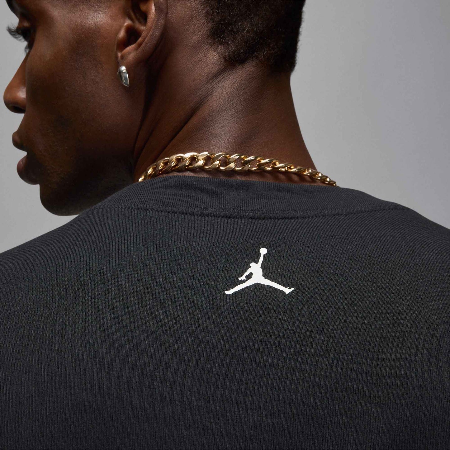 Air Jordan Mens Long Sleeve Crewneck - Black