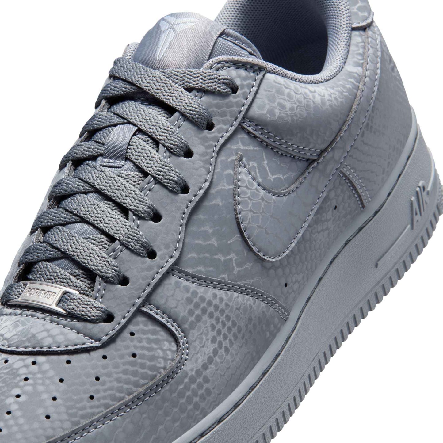 Nike Mens Kobe Air Force 1 Low - Wolf Grey