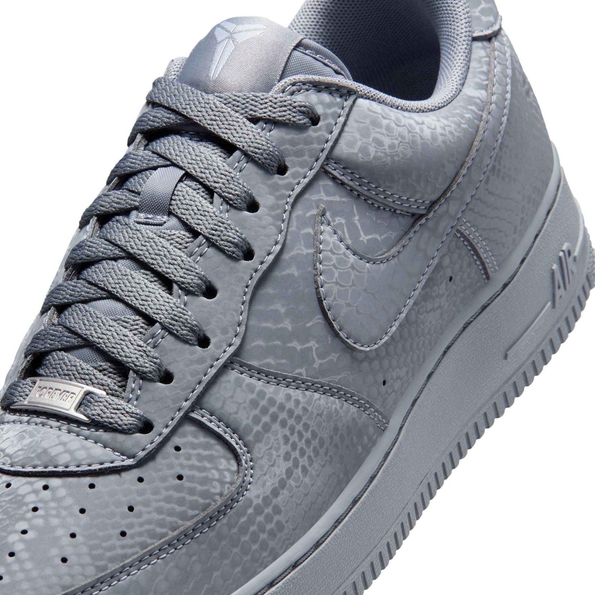 Nike Mens Kobe Air Force 1 Low - Wolf Grey