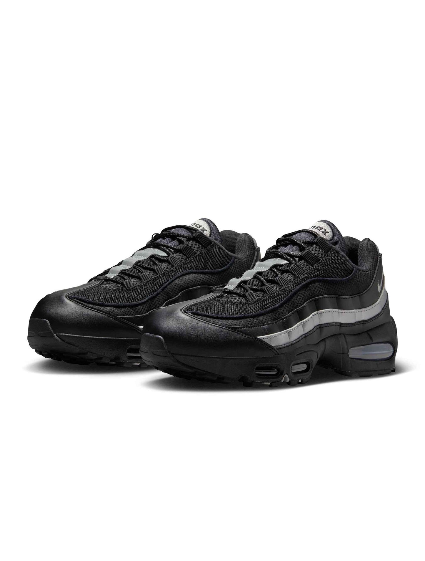 Nike Mens Air Max 95 "Big Bubble" - Black/Metallic Silver