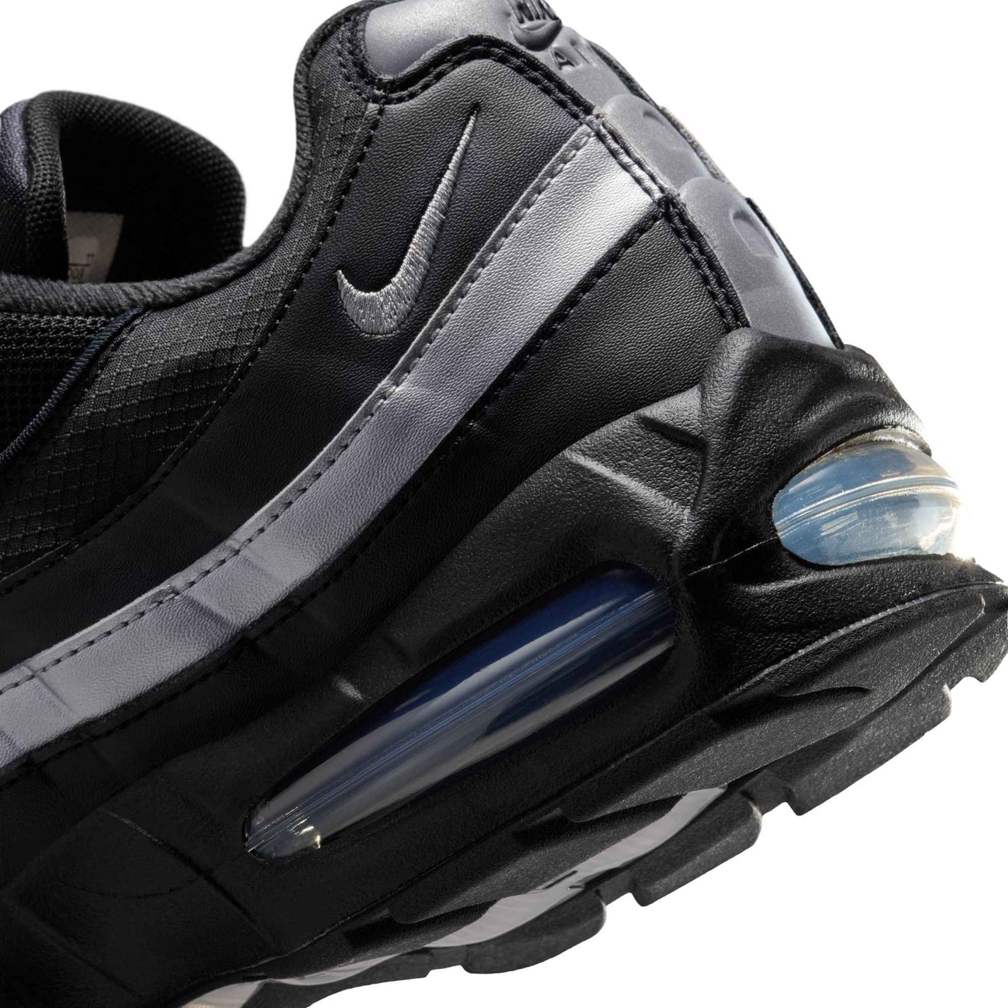 Nike Mens Air Max 95 "Big Bubble" - Black/Metallic Silver