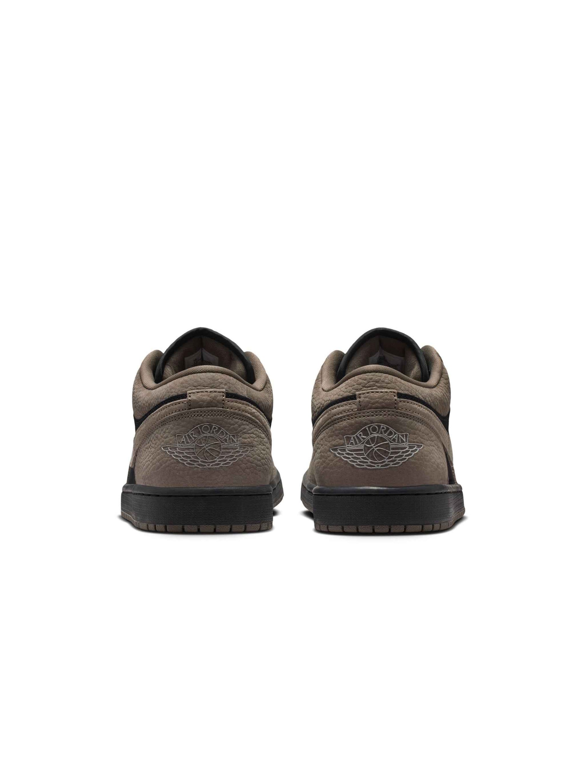 Air Jordan Mens 1 Low SE - Black/Olive Grey