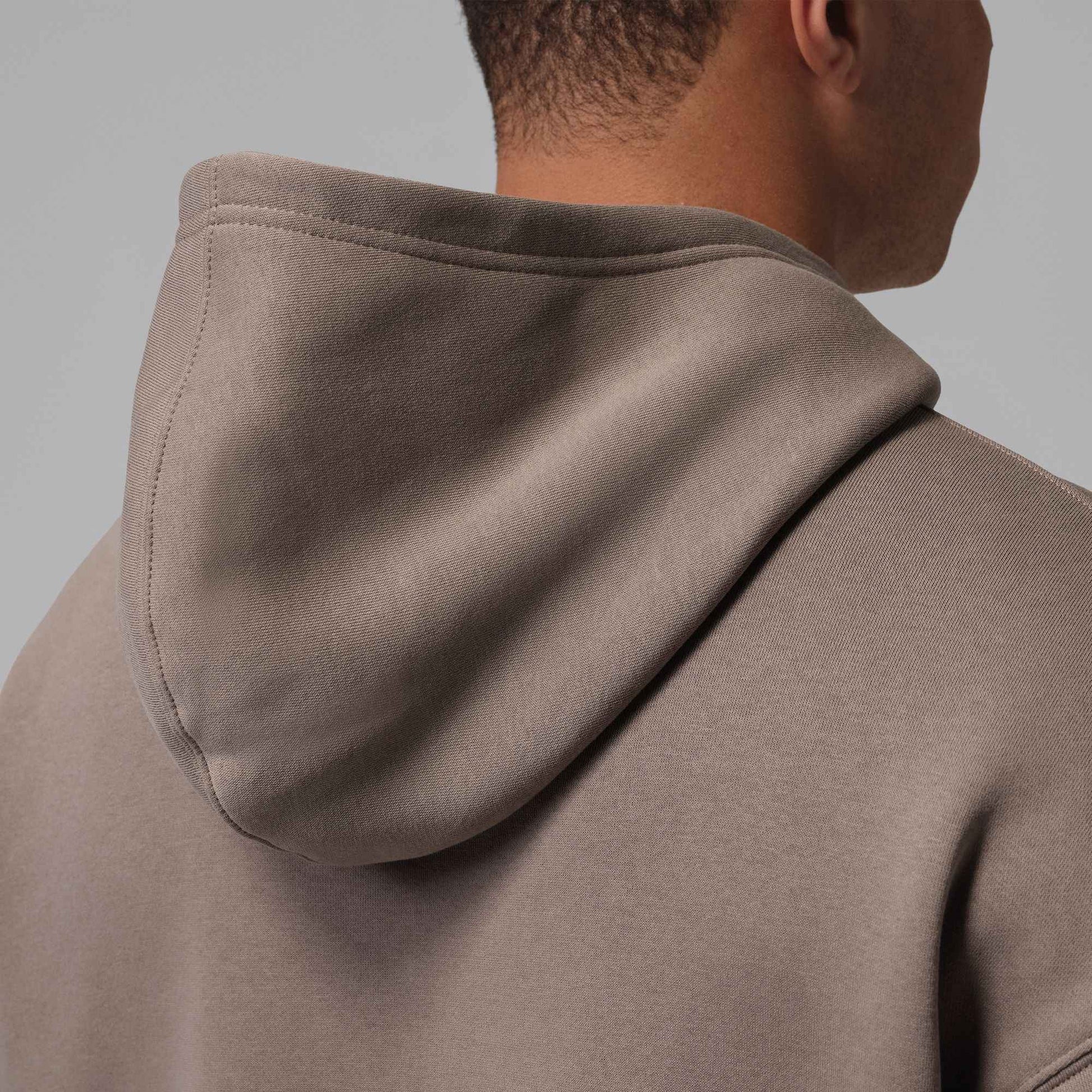 Air Jordan Mens Brooklyn Fleece Pullover Hoodie - Olive Grey
