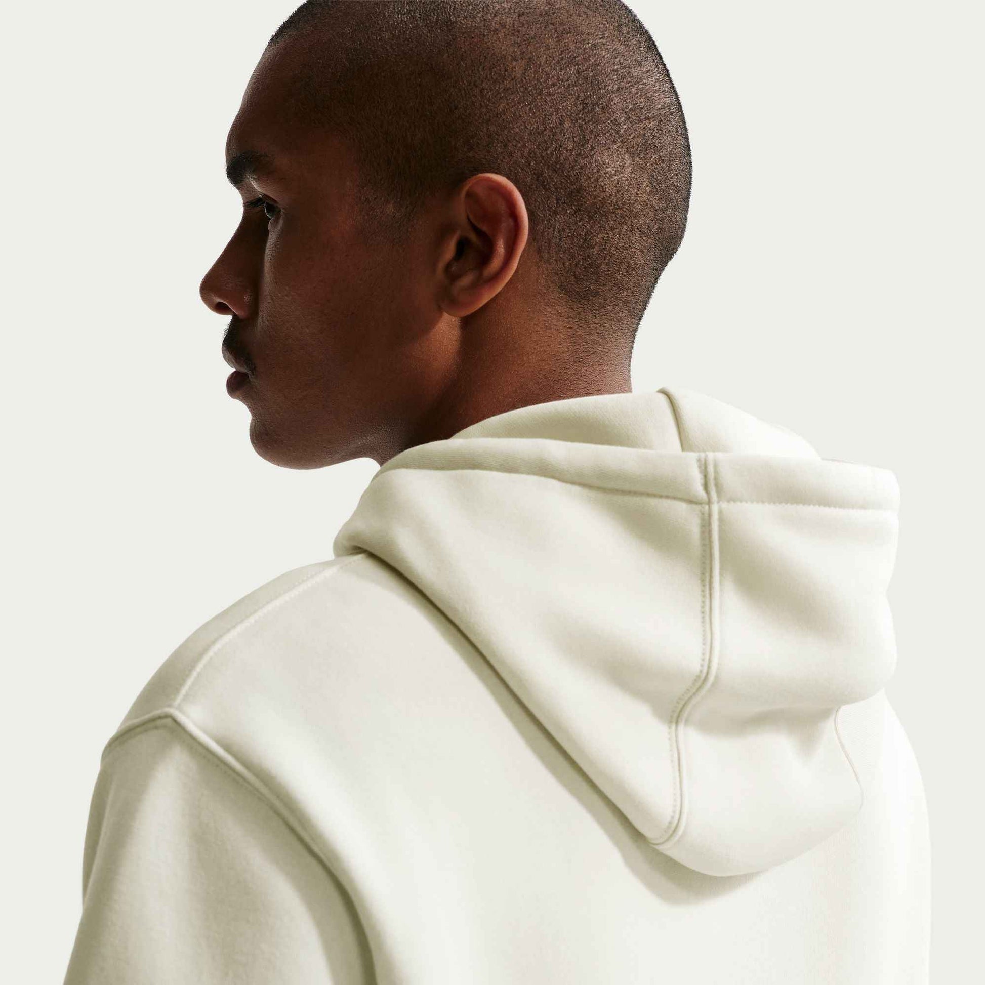 Nike Mens Fleece Hoodie - Light Khaki