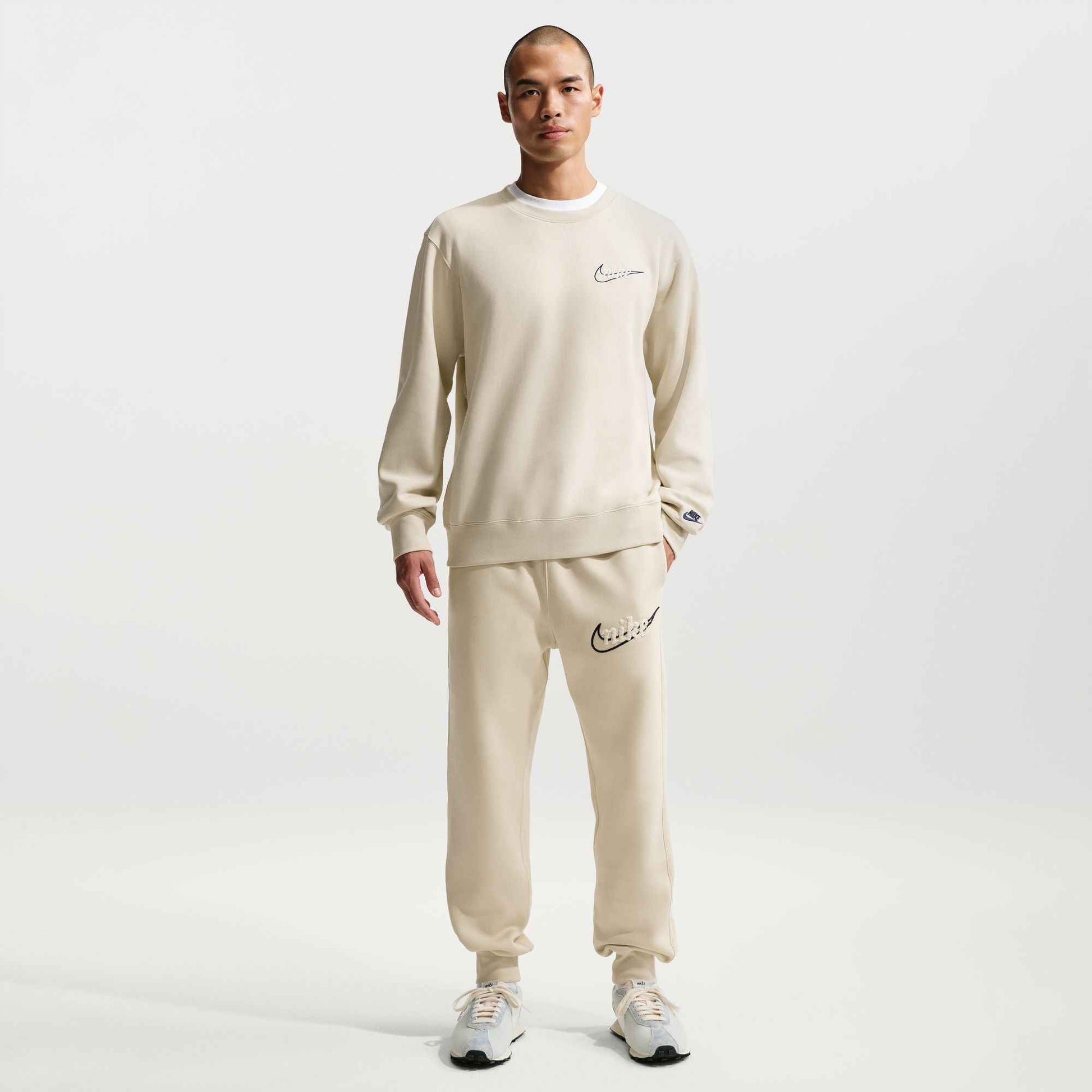 Nike Mens Fleece Joggers - Light Khaki
