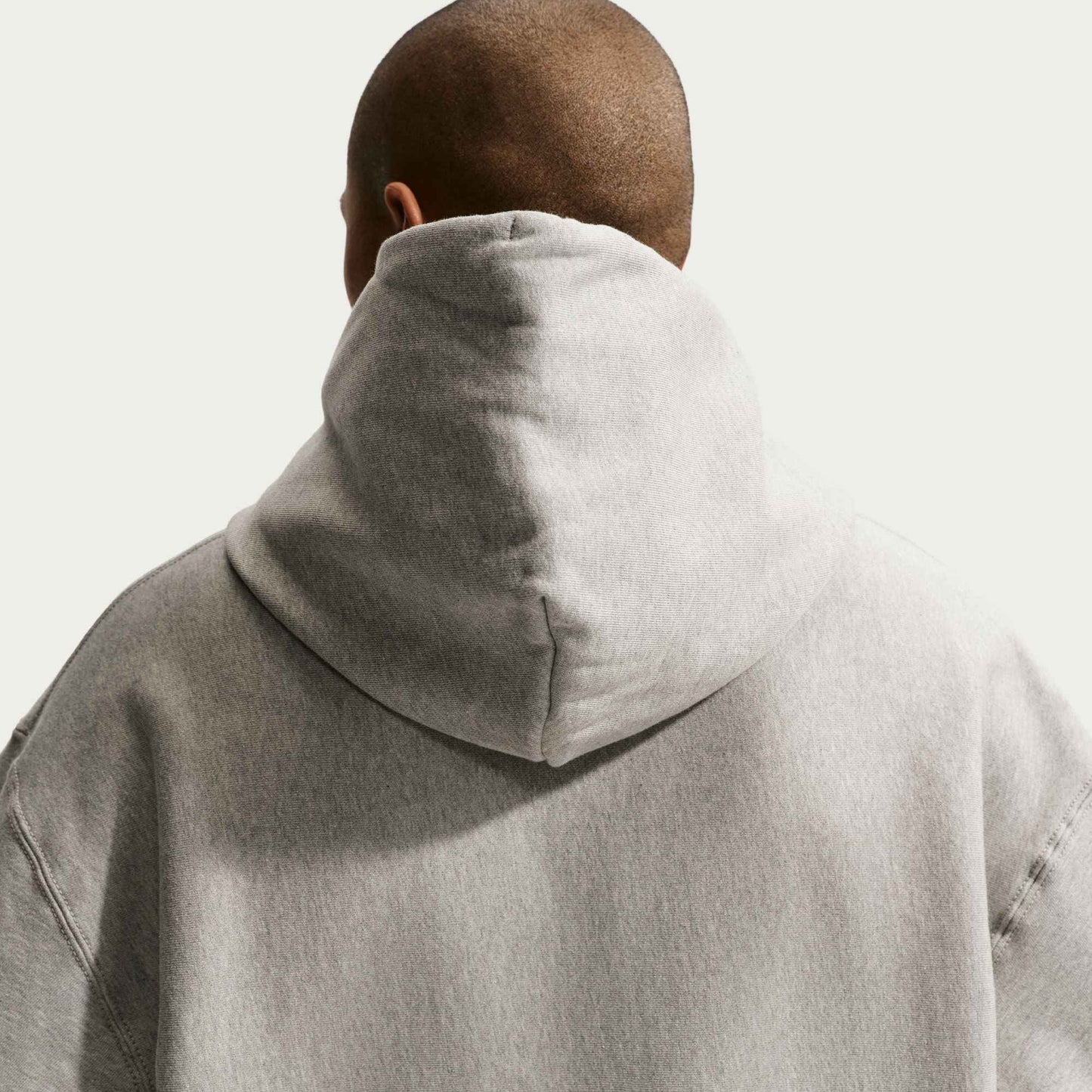 Nike Mens Solo Swoosh Hoodie - Grey/White