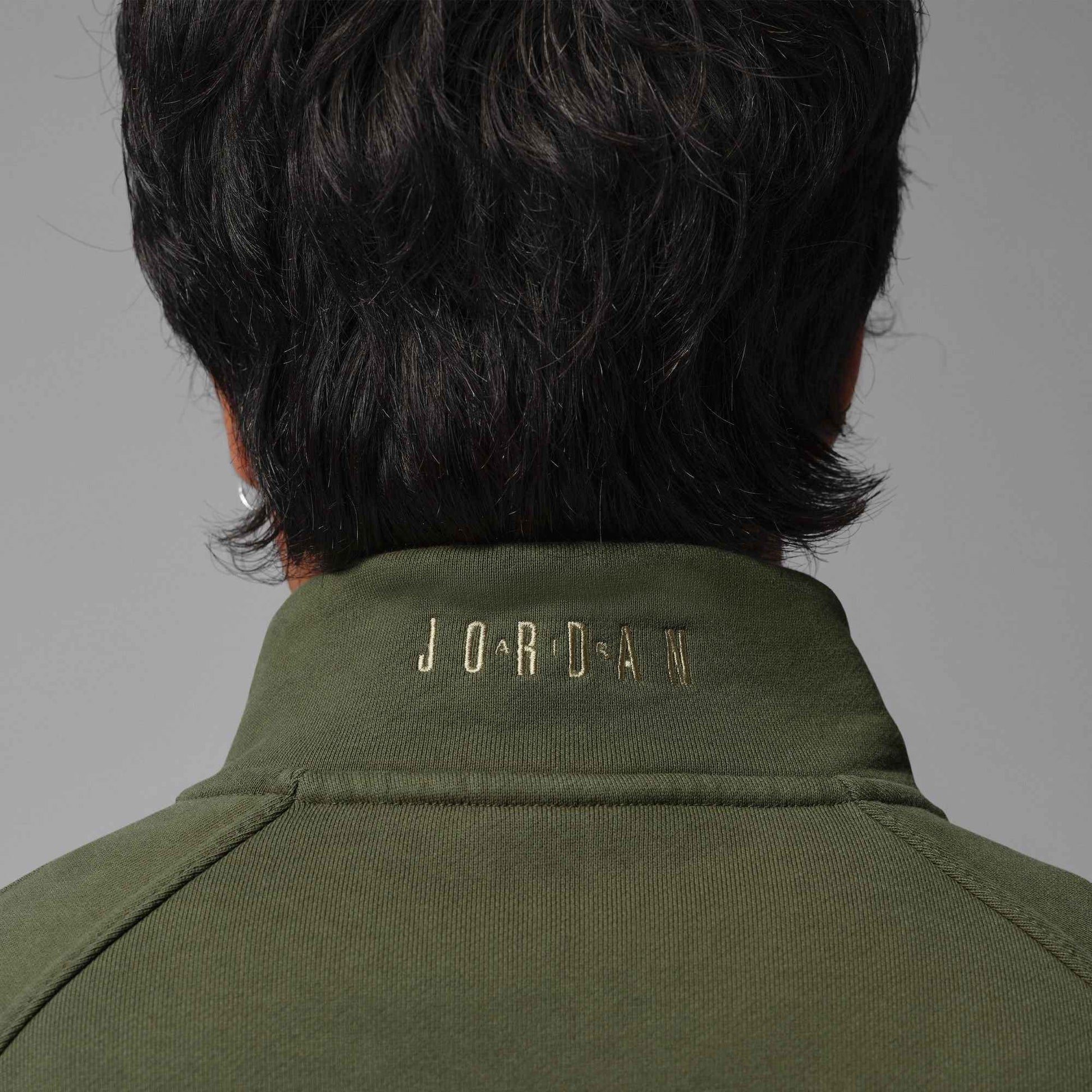 Air Jordan Mens Fleece 1/4 Zip - Cargo Khaki