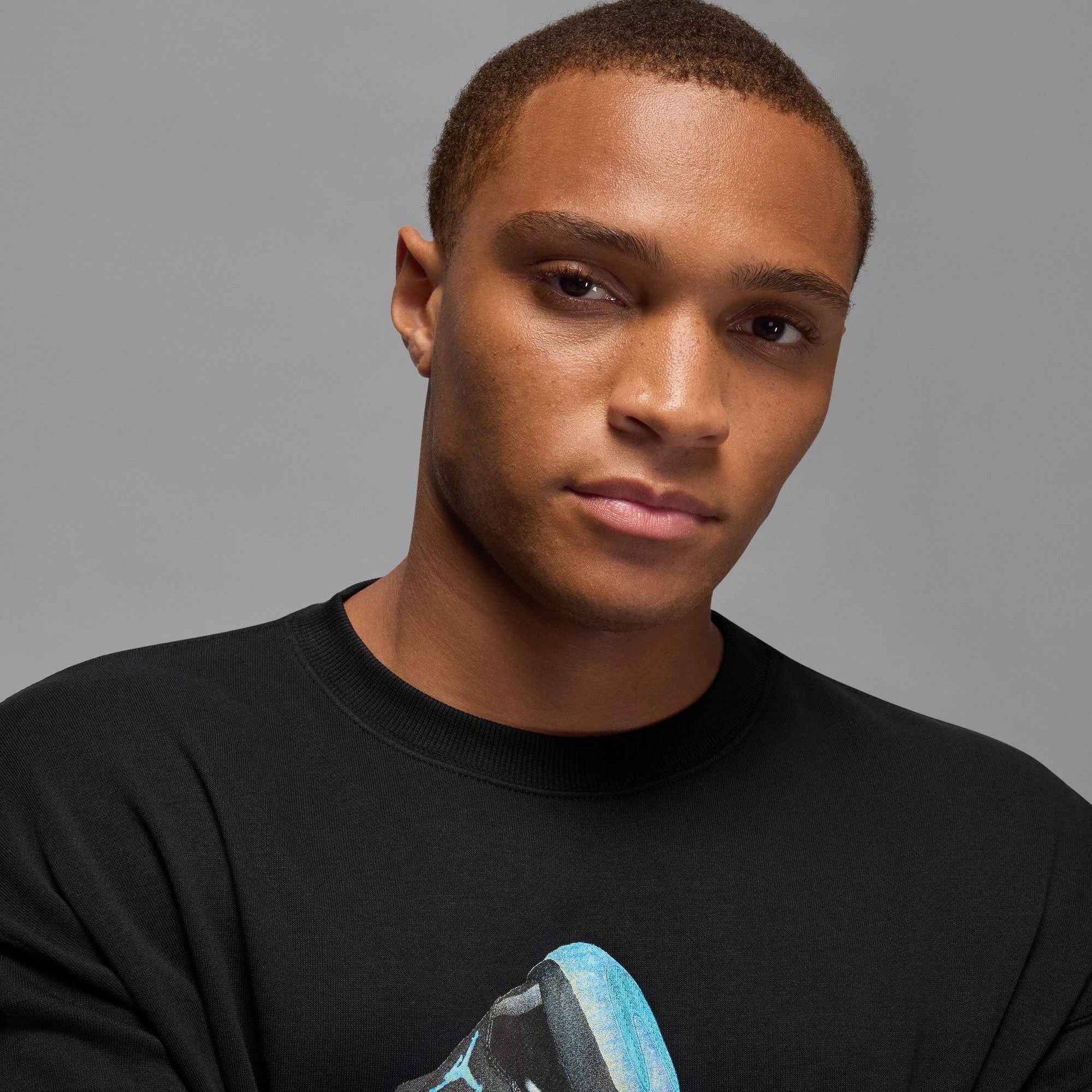 Air Jordan Mens Gamma Fleece Sweatshirt - Black