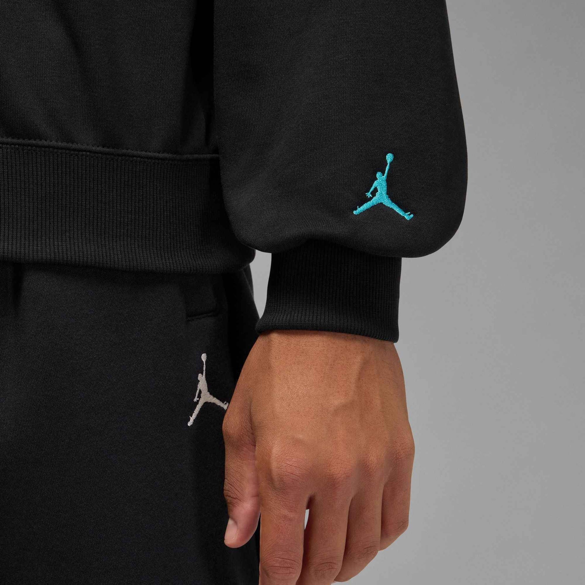 Air Jordan Mens Gamma Fleece Sweatshirt - Black