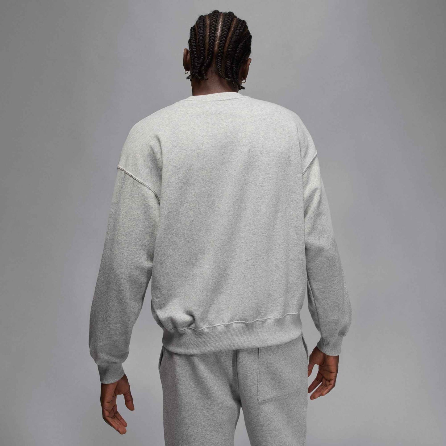 Air Jordan Mens Gamma Fleece Sweatshirt - Heather Grey