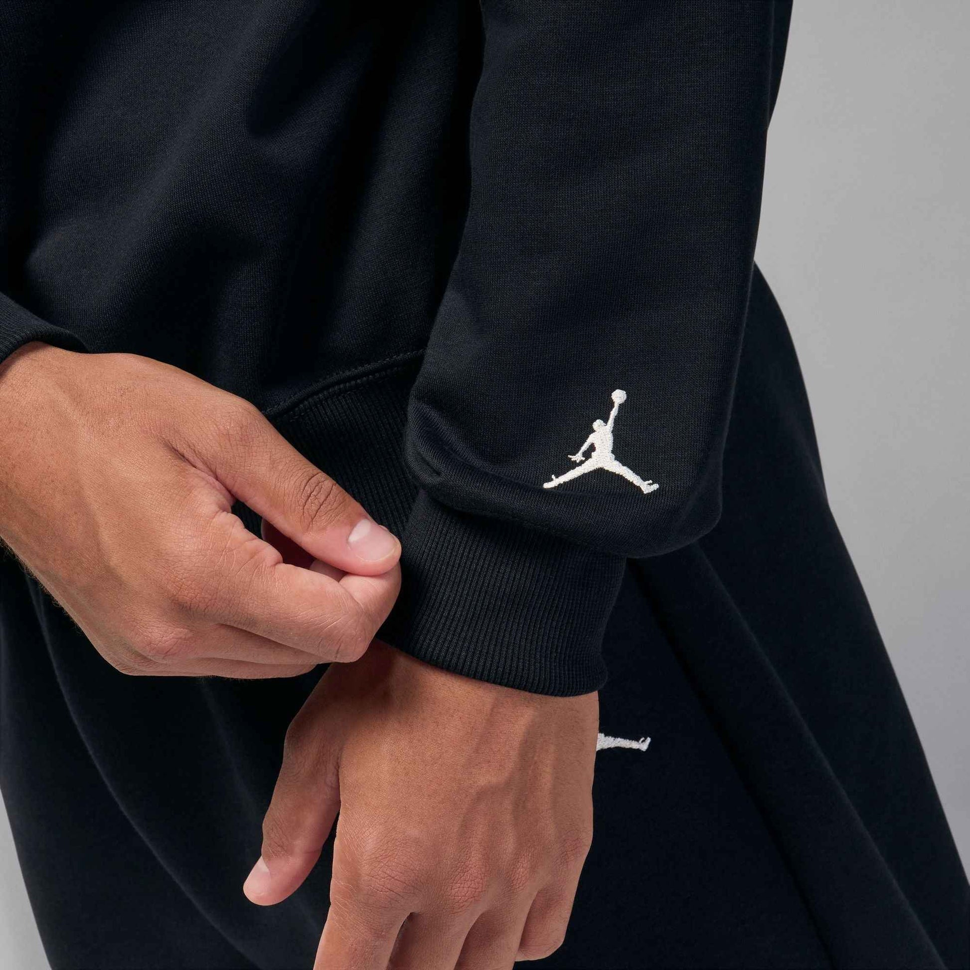 Air Jordan Mens French Terry Realtree Crewneck - Black