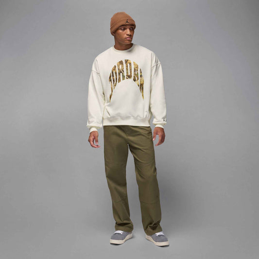 Air Jordan Mens French Terry Realtree Crewneck - Sail