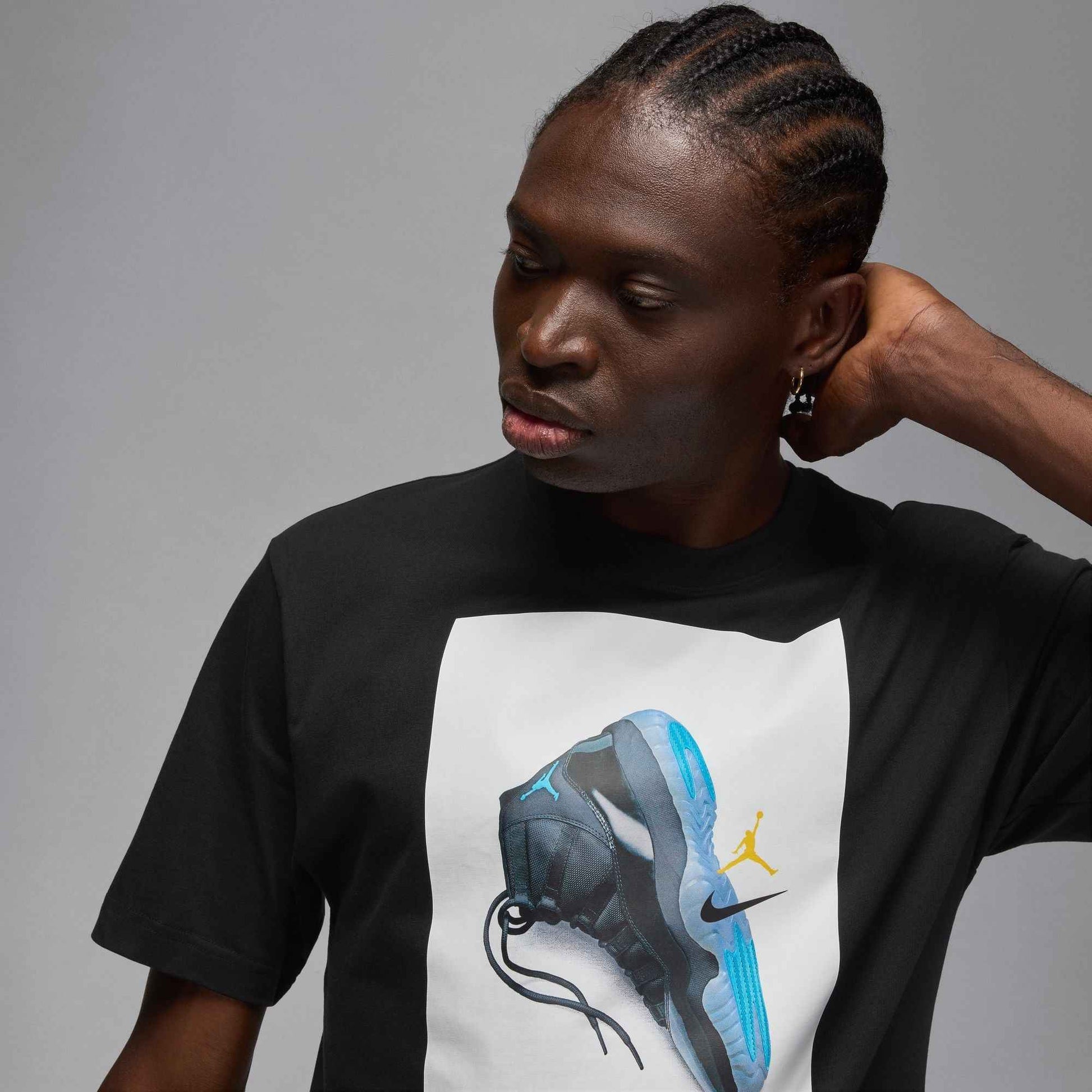 Air Jordan Mens Gamma Tee - Black