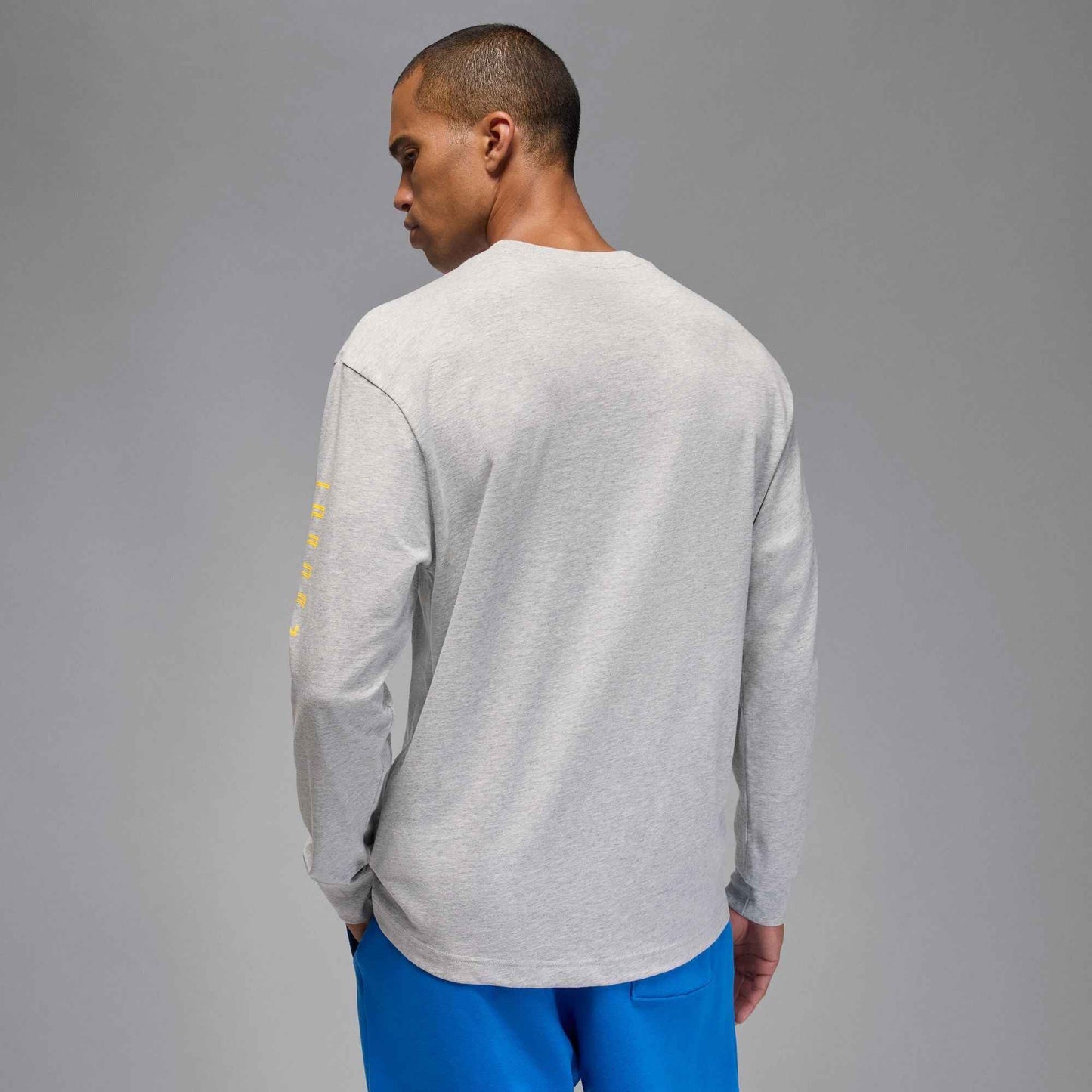 Air Jordan Mens Gamma Long Sleeve - Heather Grey