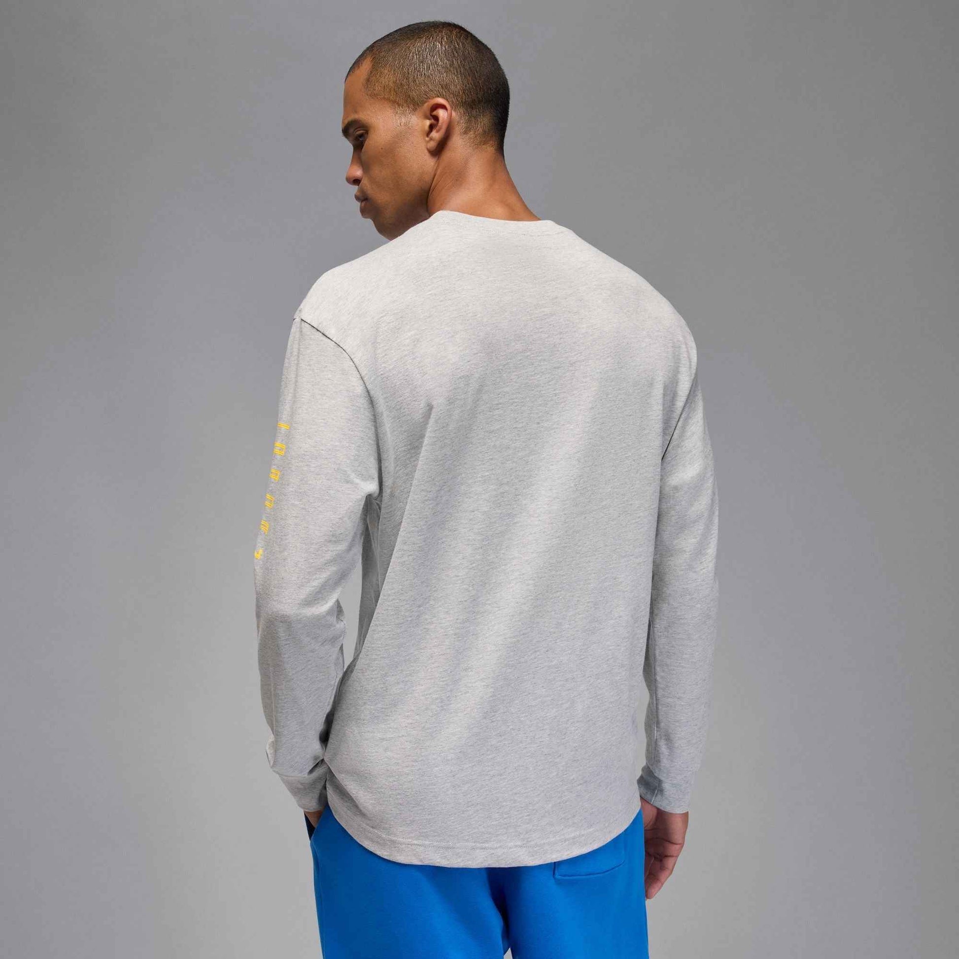 Air Jordan Mens Gamma Long Sleeve - Heather Grey