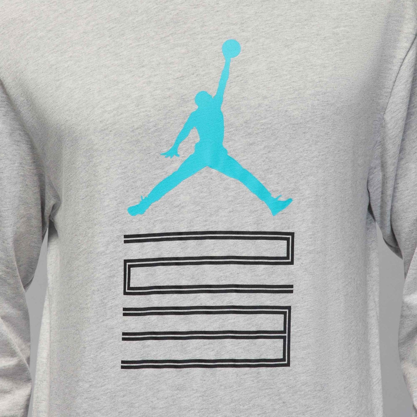 Air Jordan Mens Gamma Long Sleeve - Heather Grey