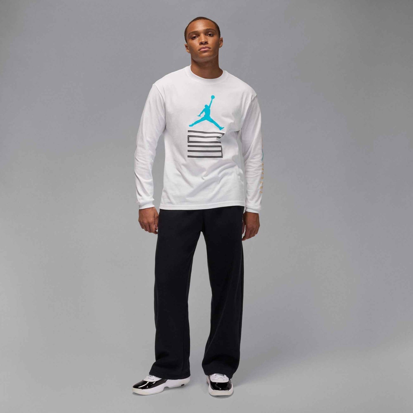 Air Jordan Mens Gamma Long Sleeve - White