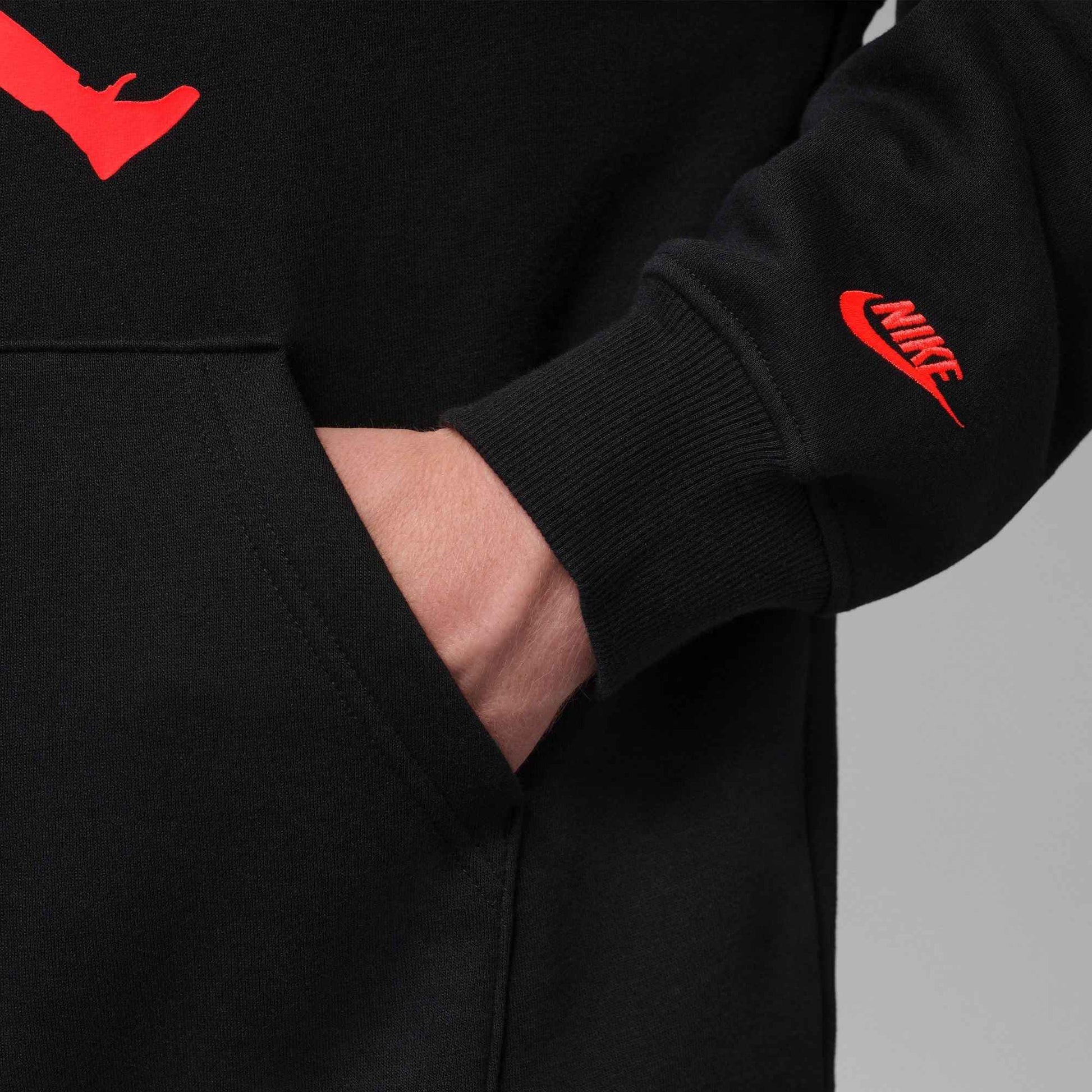 Air Jordan Mens Brooklyn Fleece Pullover Hoodie - Black