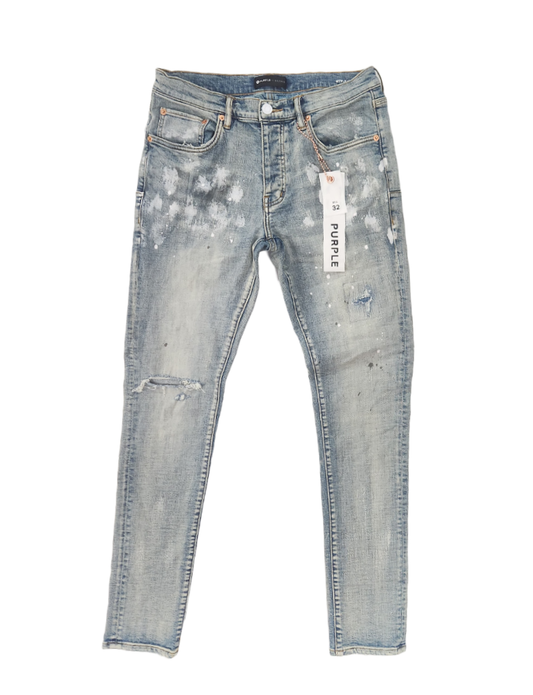 PURPLE Jeans Distressed Bleached Wash Slim