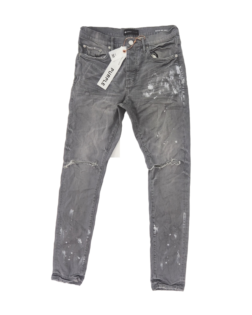 PURPLE Jeans Distressed Paint Splatter