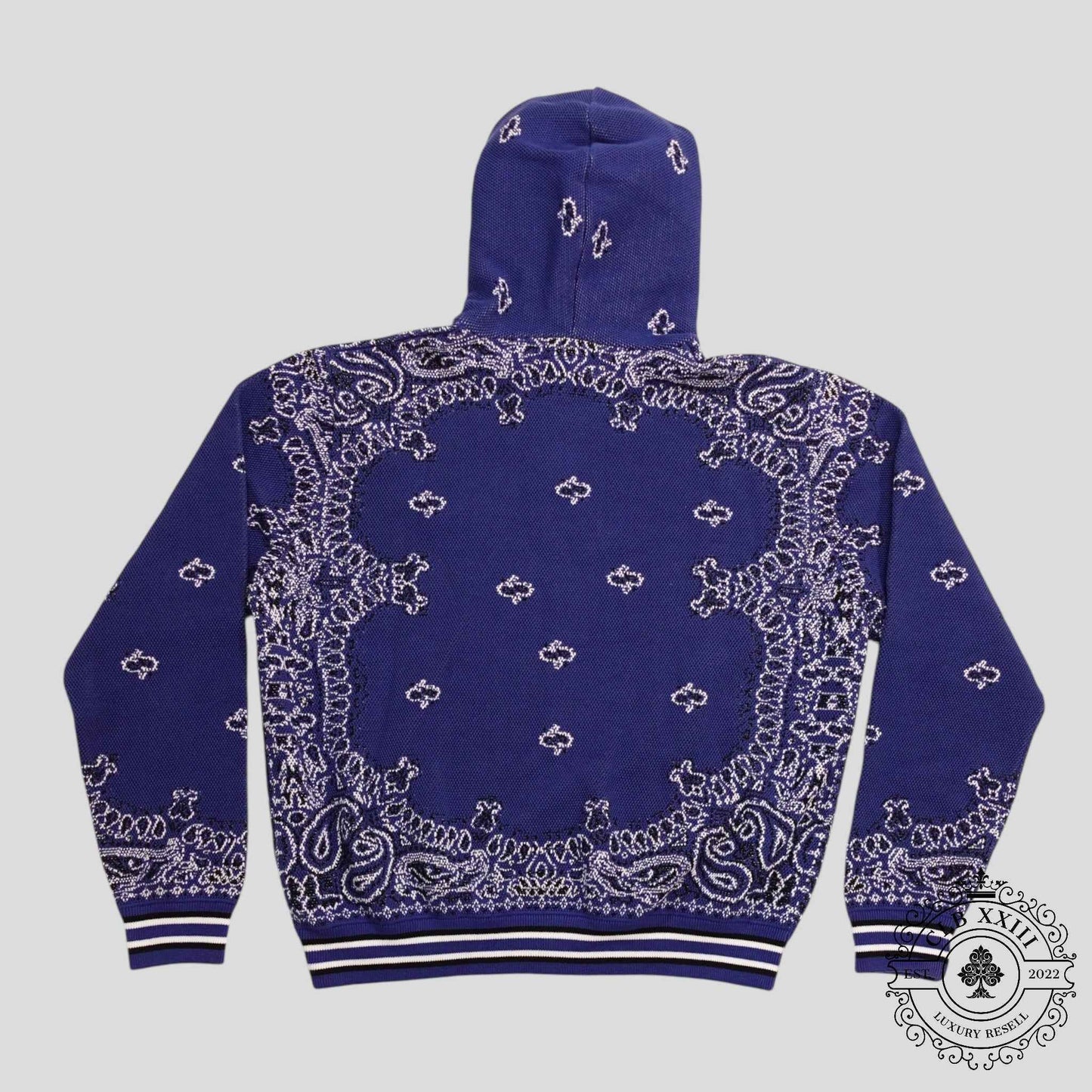 Amiri Bandana Basketball Hoodie in Royal Blue