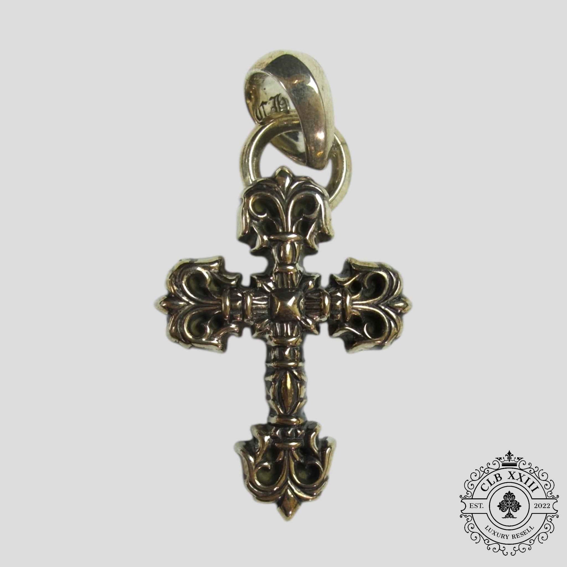 Chrome Hearts Filigree Cross Pendant in Silver
