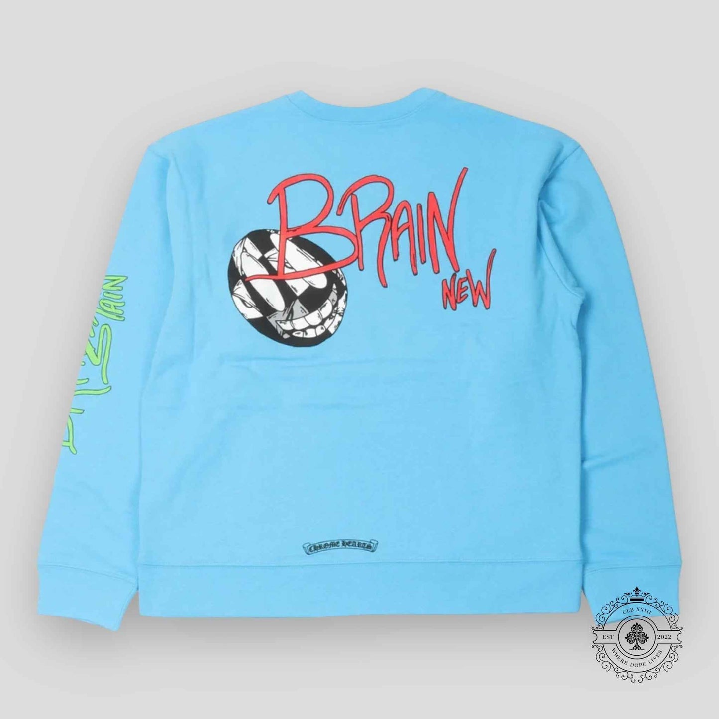 Chrome Hearts Brain New Crewneck in Blue
