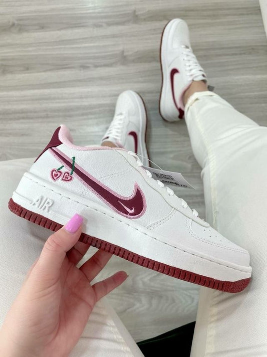 Custom Air Force 1'07 Low Valentine's Day - Luxuryurbanwear