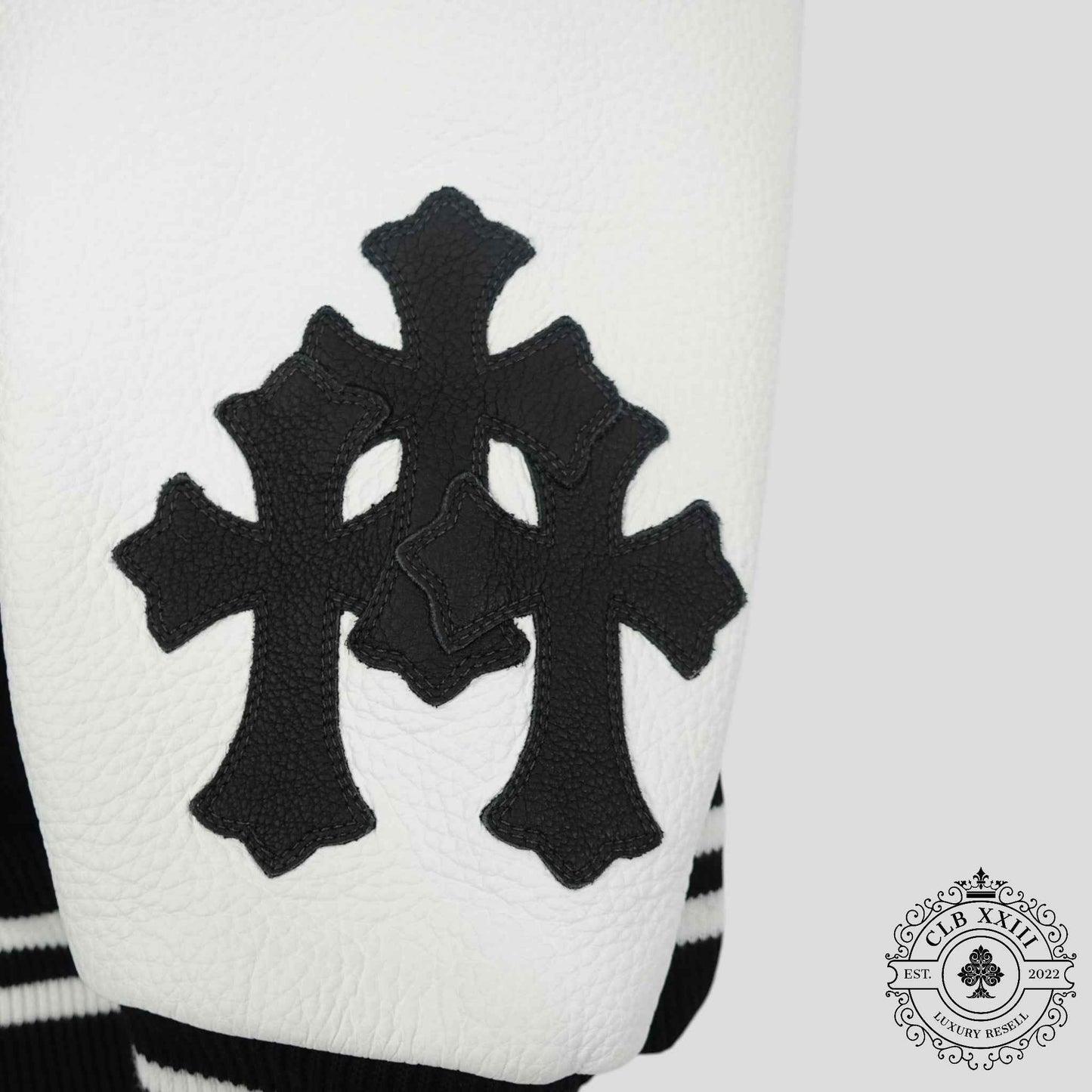 Chrome Hearts Eagle Patch Varsity Jacket