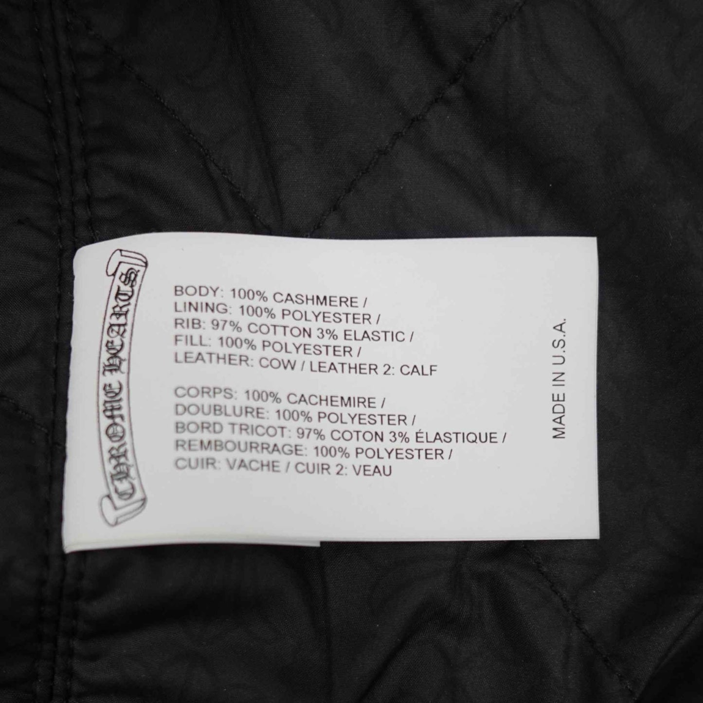 Chrome Hearts Eagle Patch Varsity Jacket