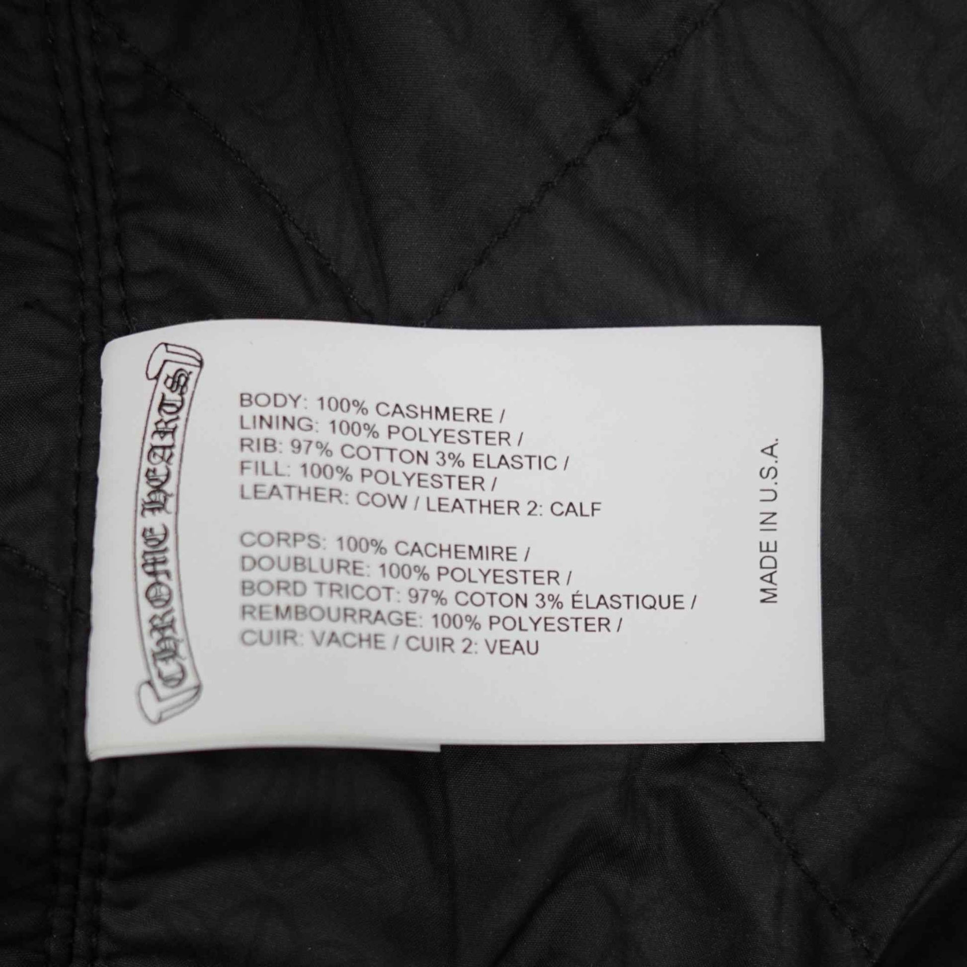 Chrome Hearts Eagle Patch Varsity Jacket