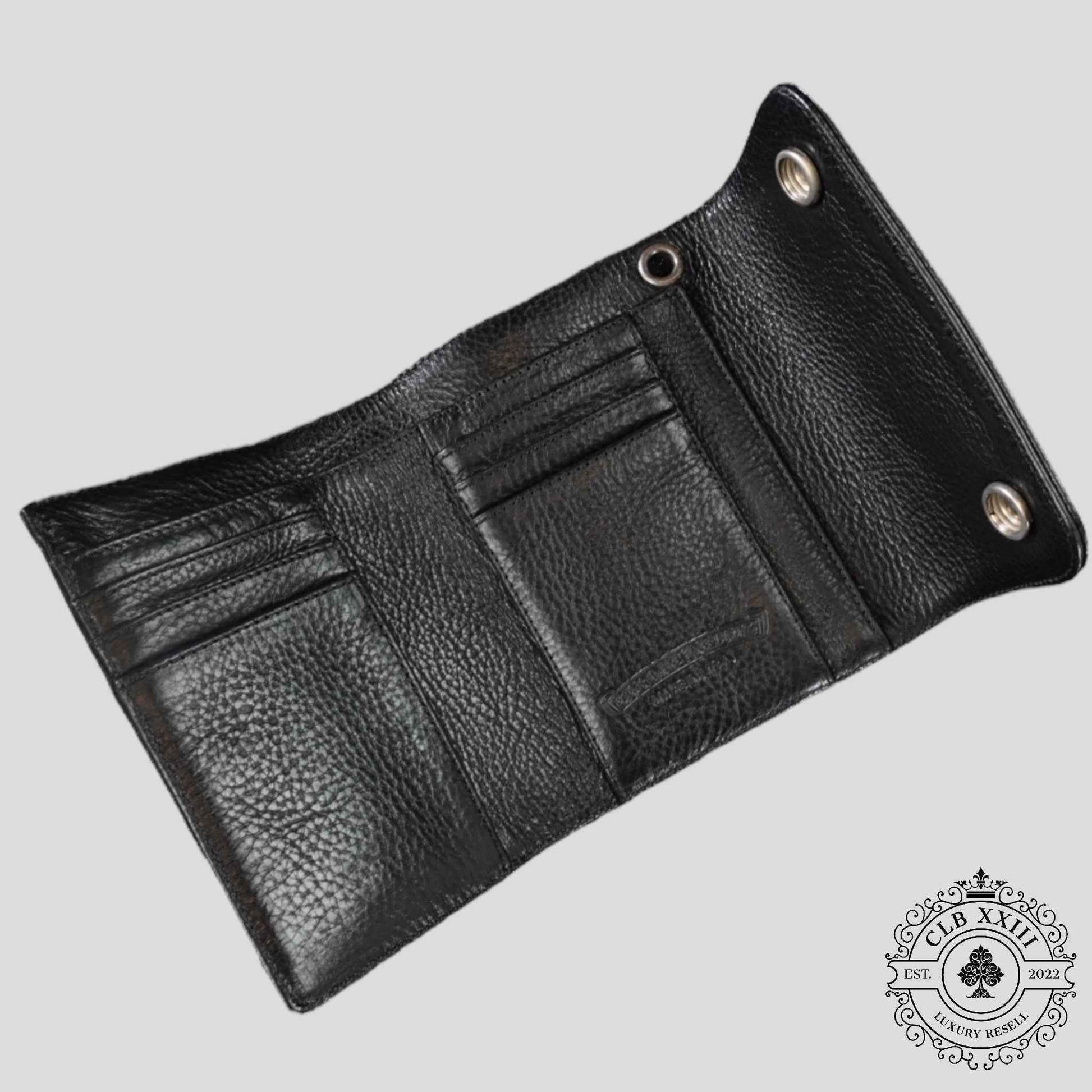 Chrome Hearts Short Wave Wallet in Black