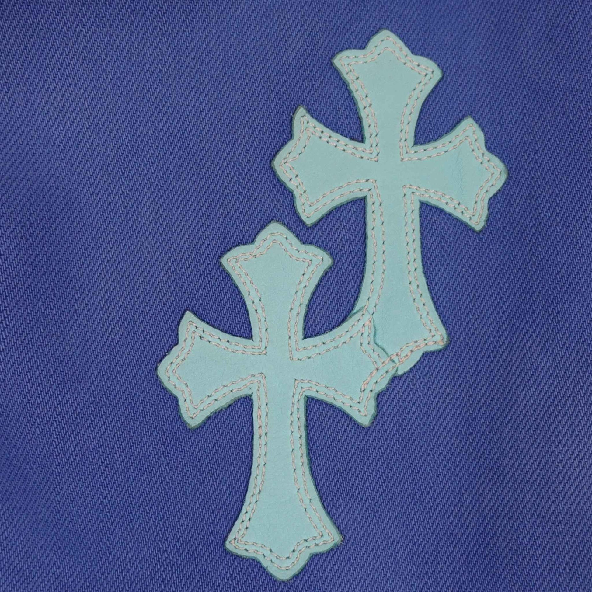 Chrome Hearts Levis Cross Patch Jeans in Blue