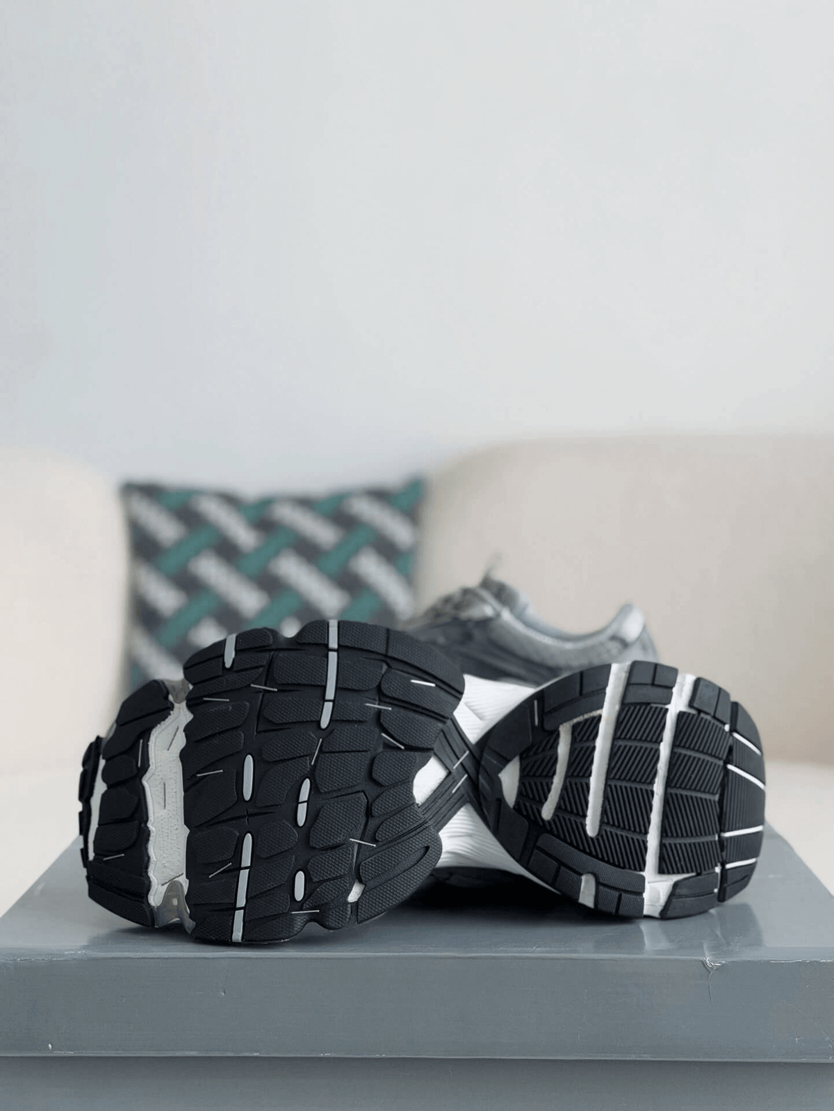 Balenciaga 10XL Sneaker – Grey, Black & White Distressed CUSTOM