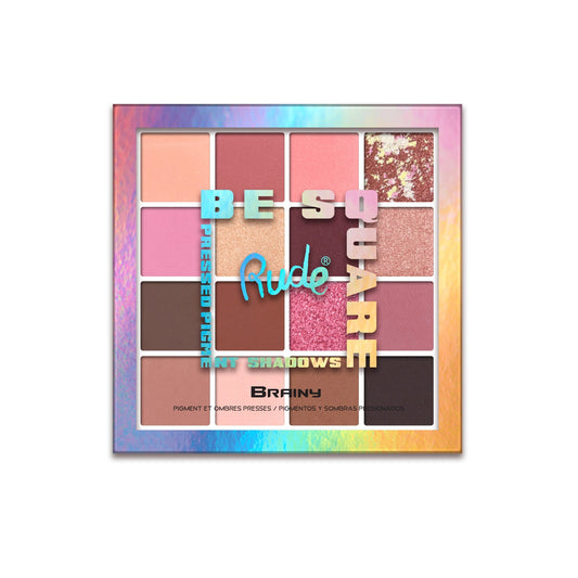 RUDE Be Square Pressed Pigments & Shadows - Brainy -  Brainy