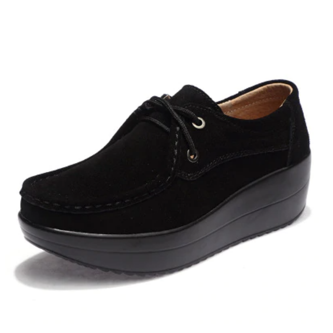 USS Shoes Beth M8 Women's Suede Platform Shoes - Luxuryurbanwear