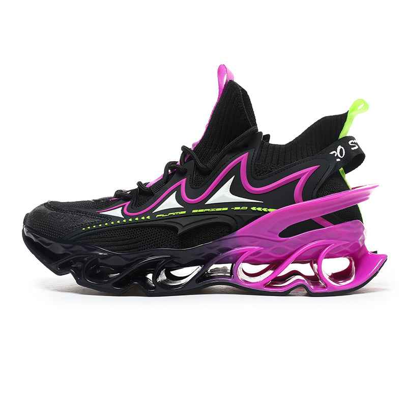 Model wearing Blaze Diablo shoes during a heavy barbell squat to show heel stability