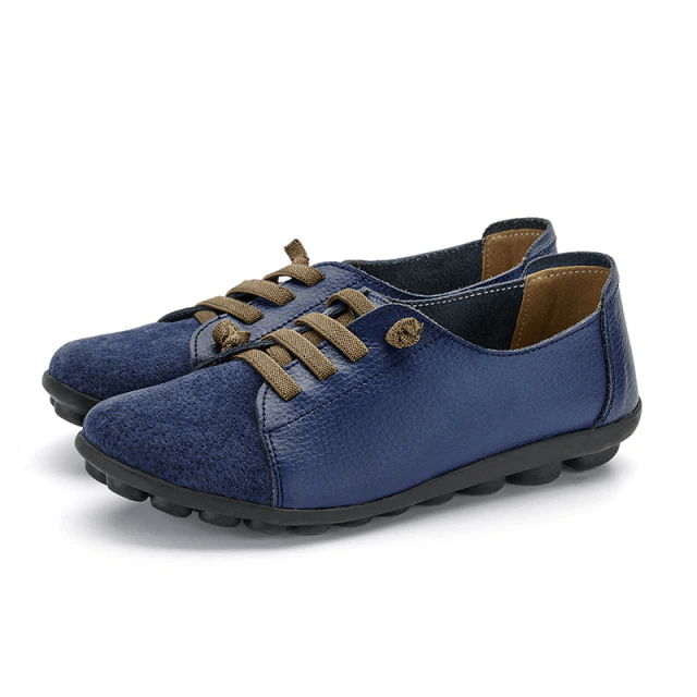 Britany Women's Lace-Up Leather Loafer Shoes