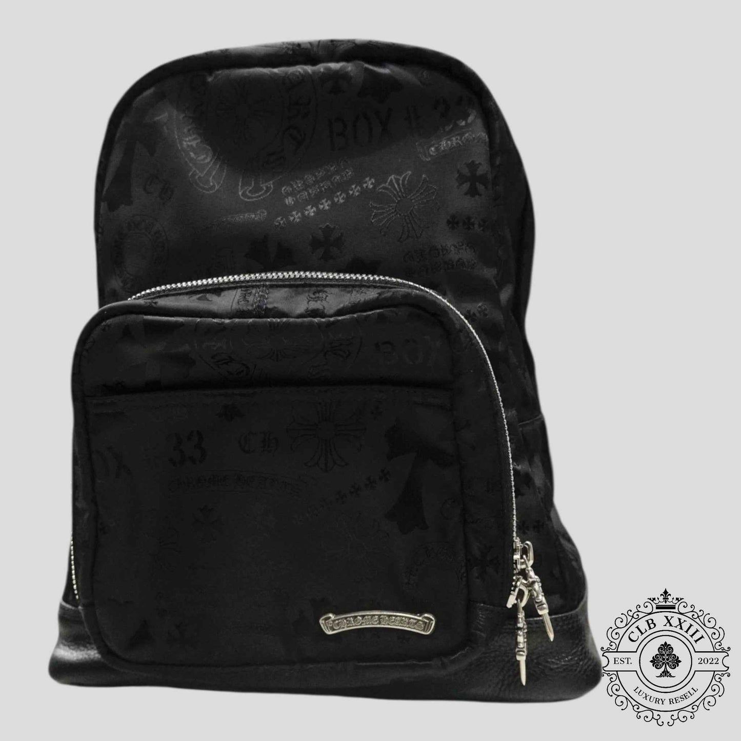Chrome Hearts 7th Grade Multi Motif Nylon Mini Backpack in Black