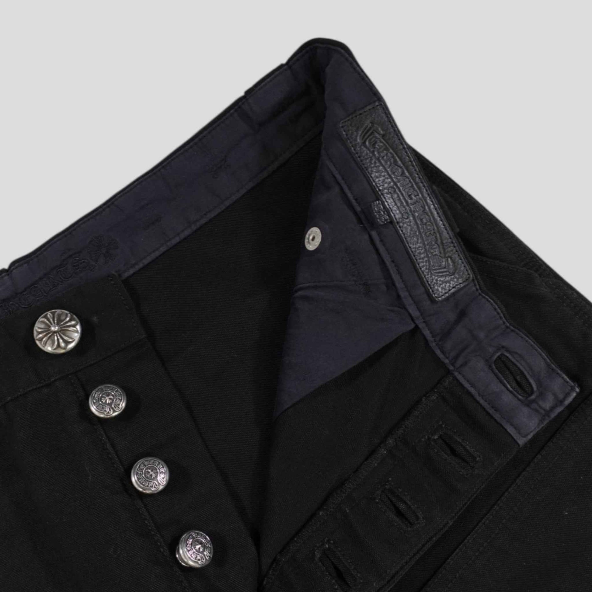 Chrome Hearts Double Knee Carpenter Pants in Black