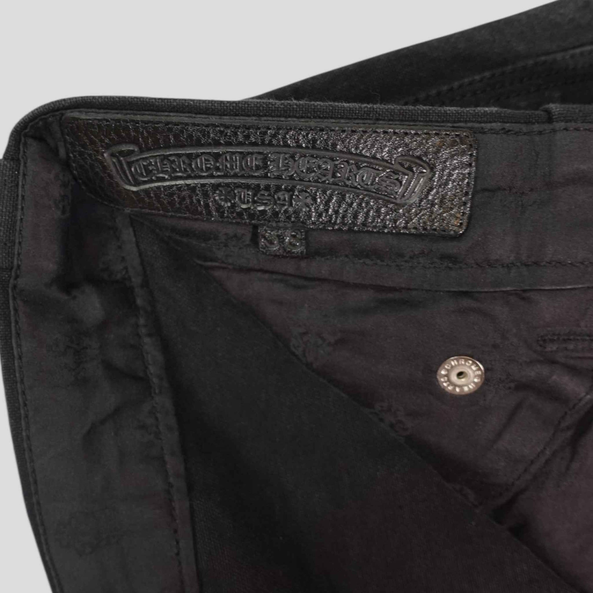 Chrome Hearts 13 Cross Patch Carpenter Shorts in Black
