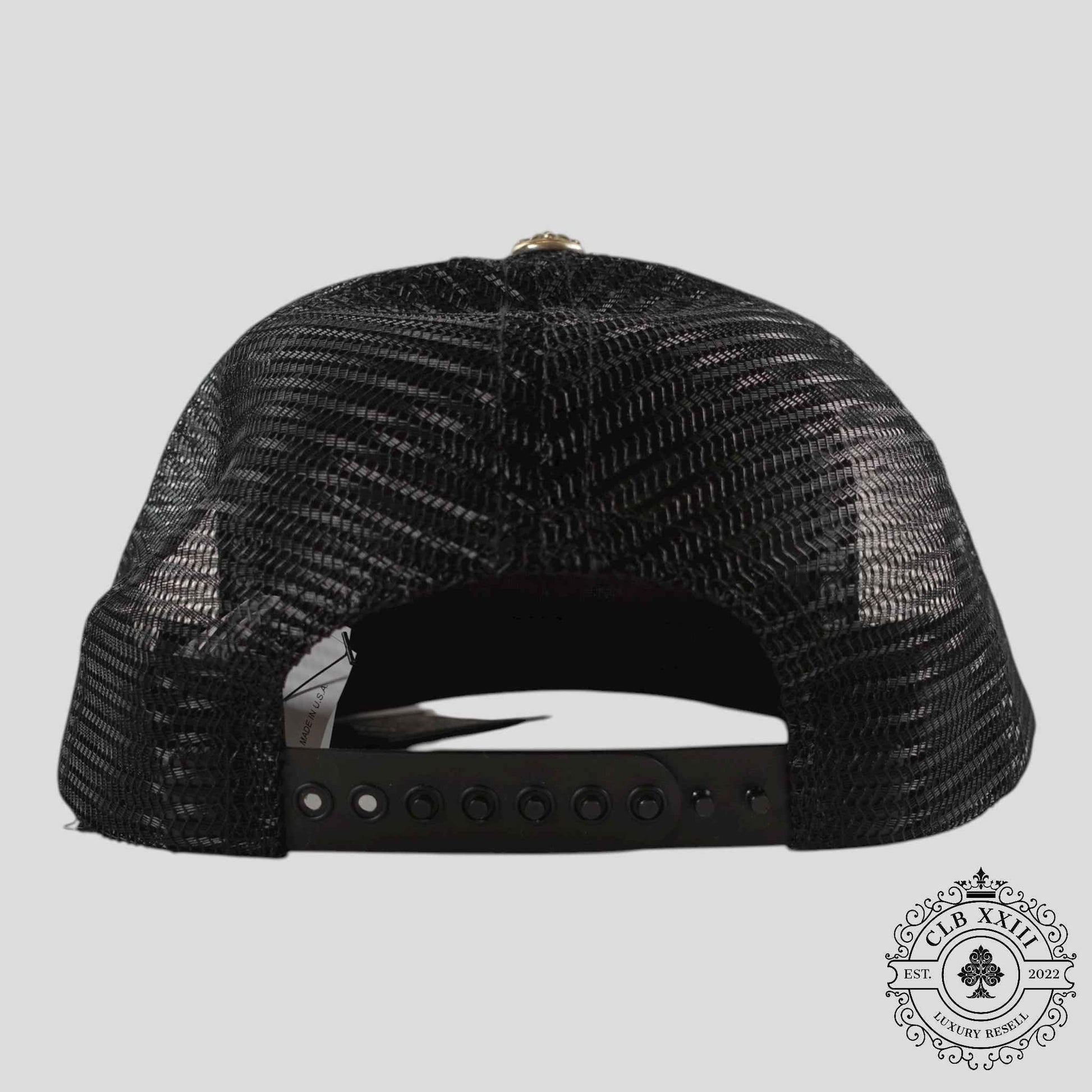 Chrome Hearts Miami Exclusive CH Patch Trucker Hat in Black