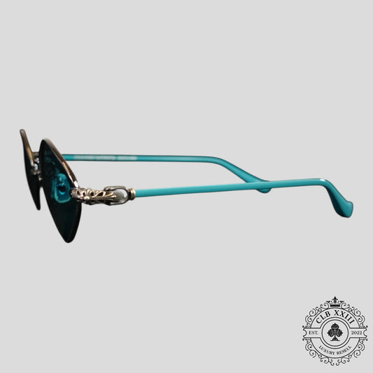 Chrome Hearts Diamond Dog Sunglasses in Blue