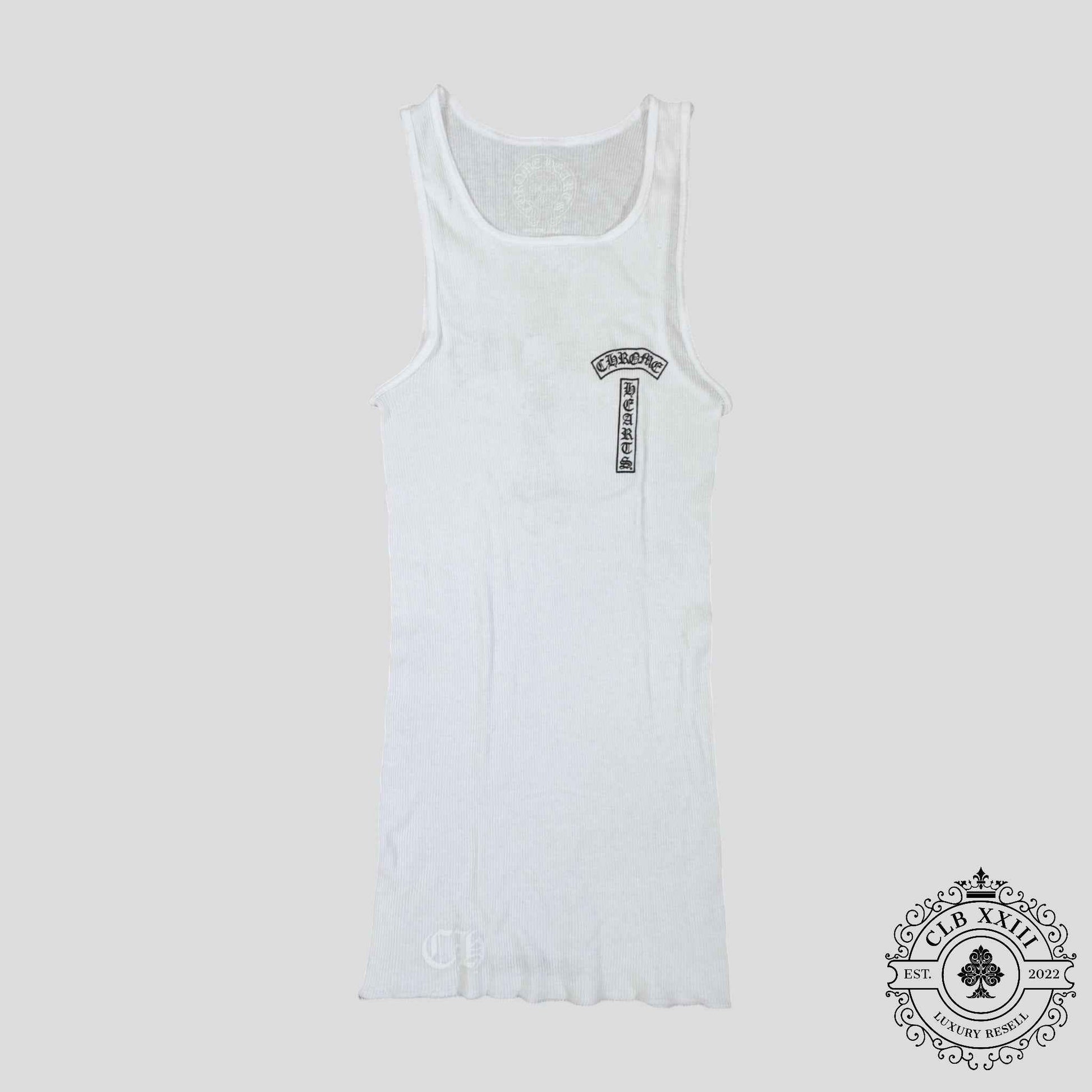 Chrome Hearts Cross Tank Top in White