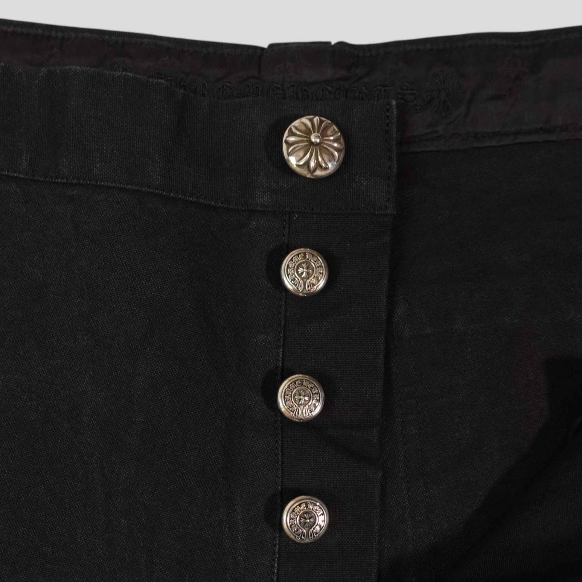 Chrome Hearts 13 Cross Patch Carpenter Shorts in Black