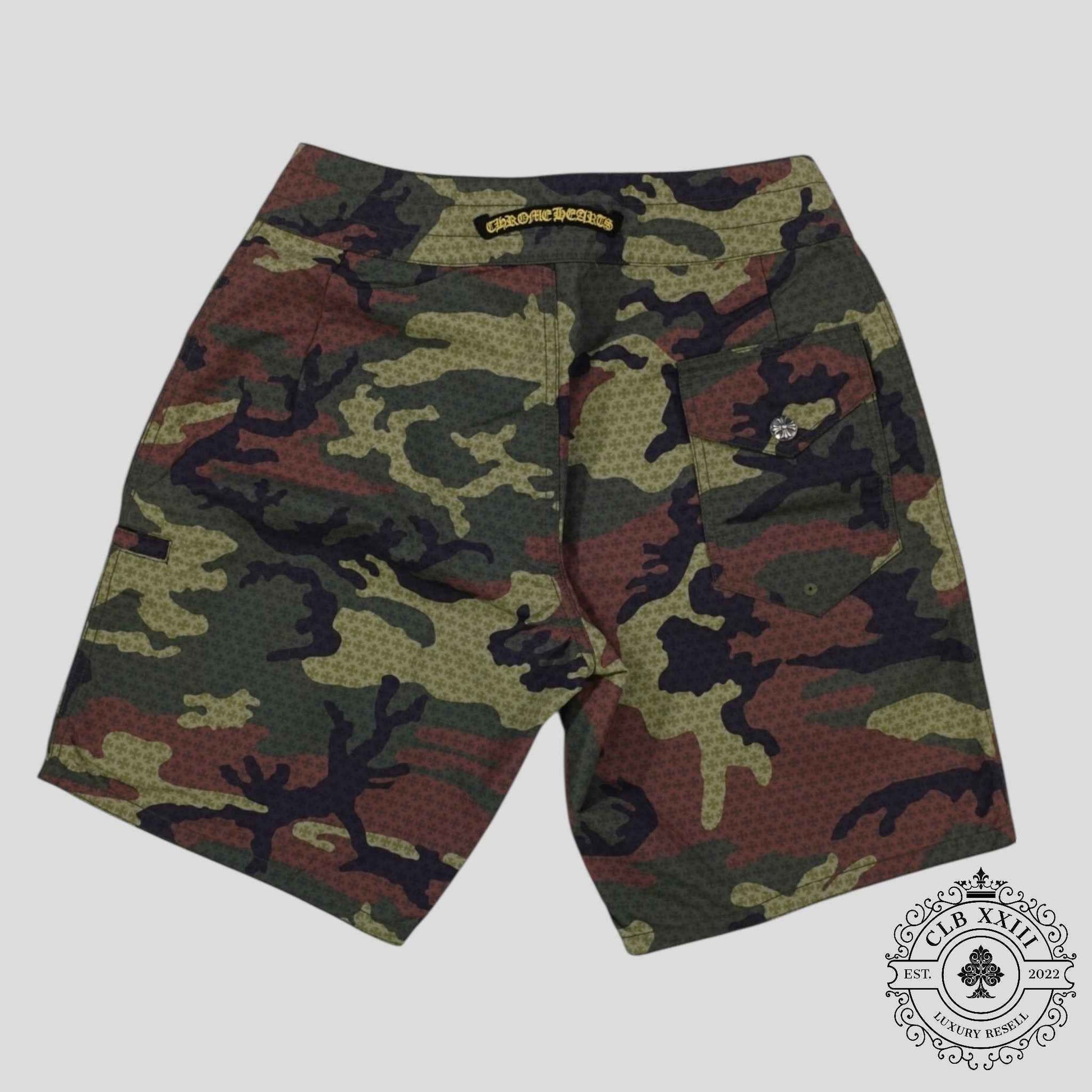 Chrome Hearts Board Shorts in Camo